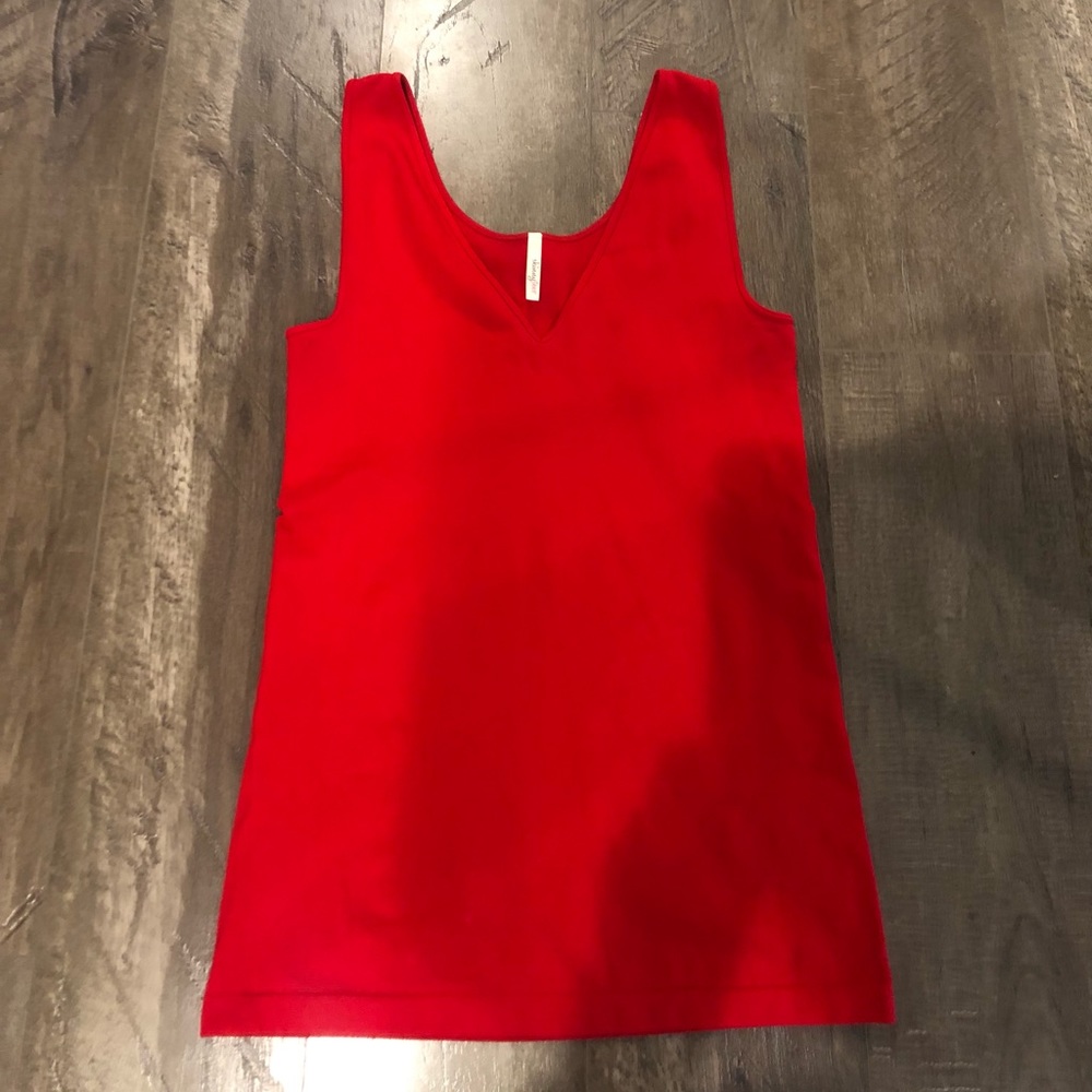 Skinny Tees Red Tank Top